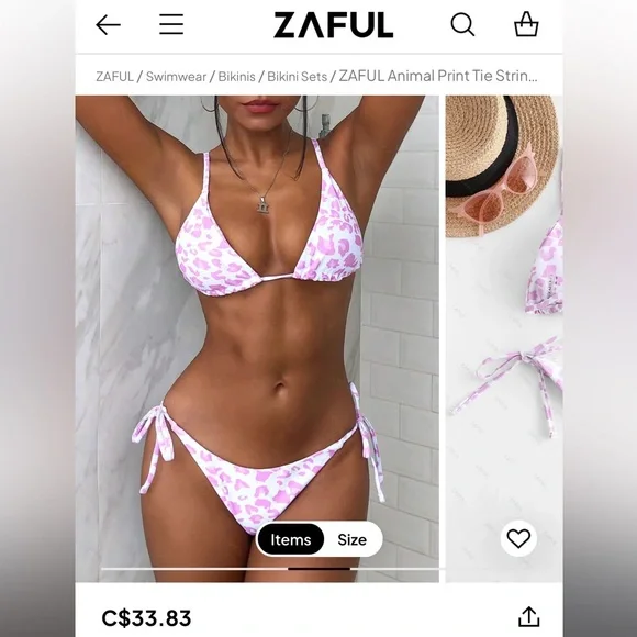 Pink leopard bikini 💕 - Picture 5 of 6